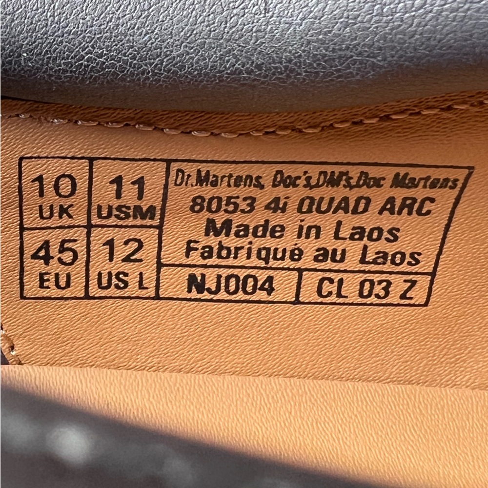 Dr. Martens NEW 8053 ARC CRAZY HORSE LEATHER PLATFORM CASUAL SHOES Size 11 - Picture 11 of 14